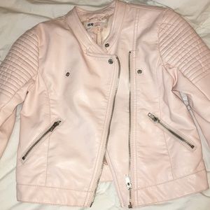 light pink jean jacket